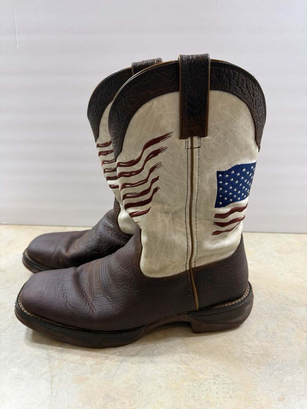 Durango DRD0394 Women’s 10M American Flag Embroidered Western Cowboy Boots